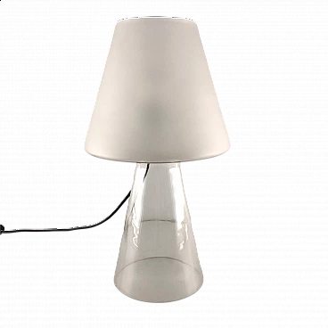 Lampada da tavolo Eco in vetro di Murano di De Majo, anni '70