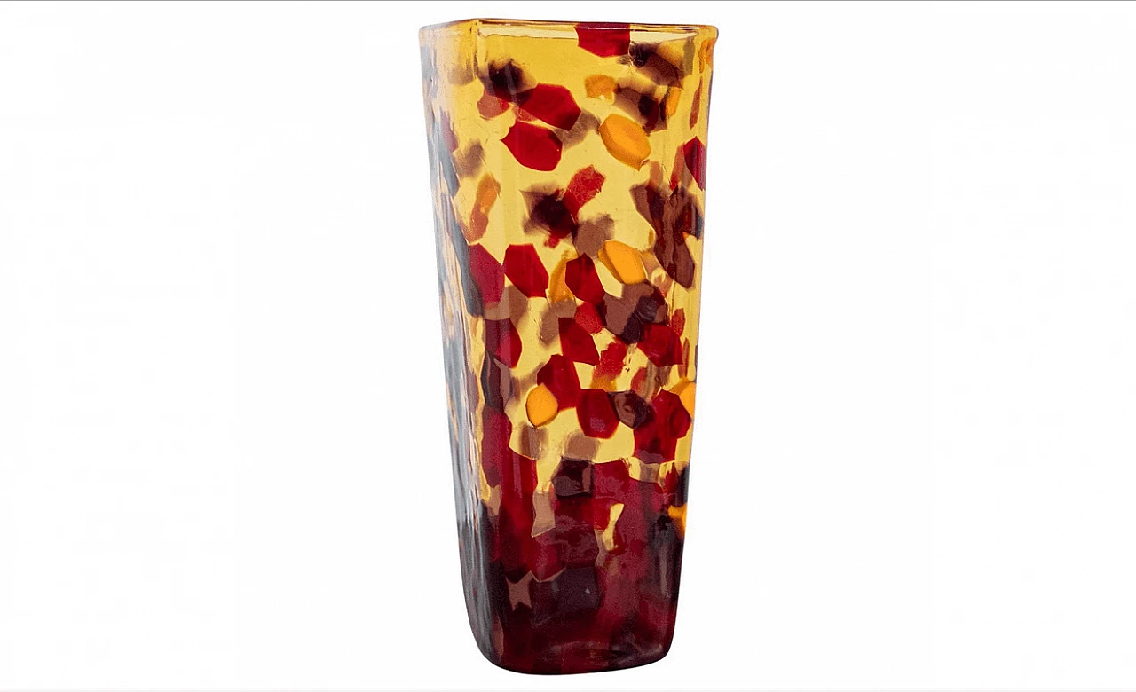 Vaso in vetro di Murano firmato Venini per Versace, anni 2000 1380400