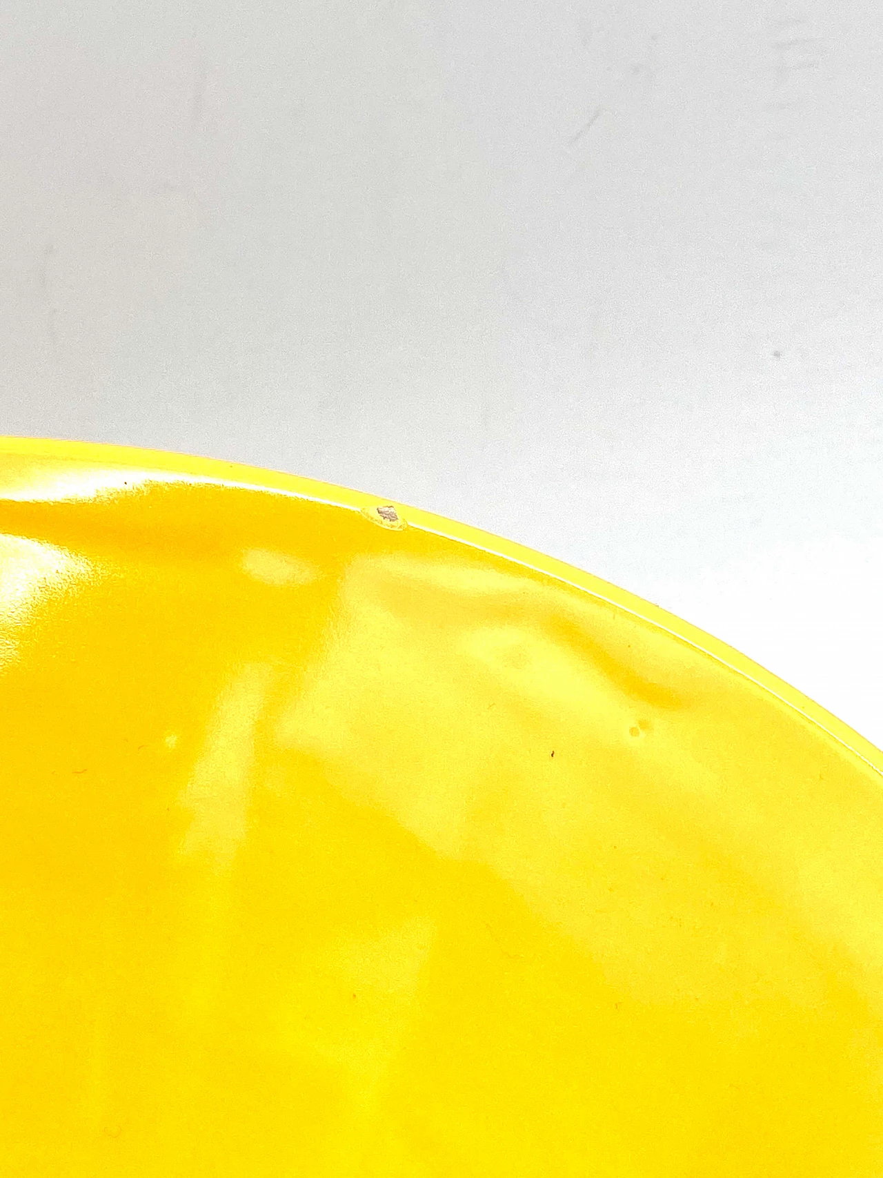 Postmodern yellow vase in Memphis style, 1980s 1380460