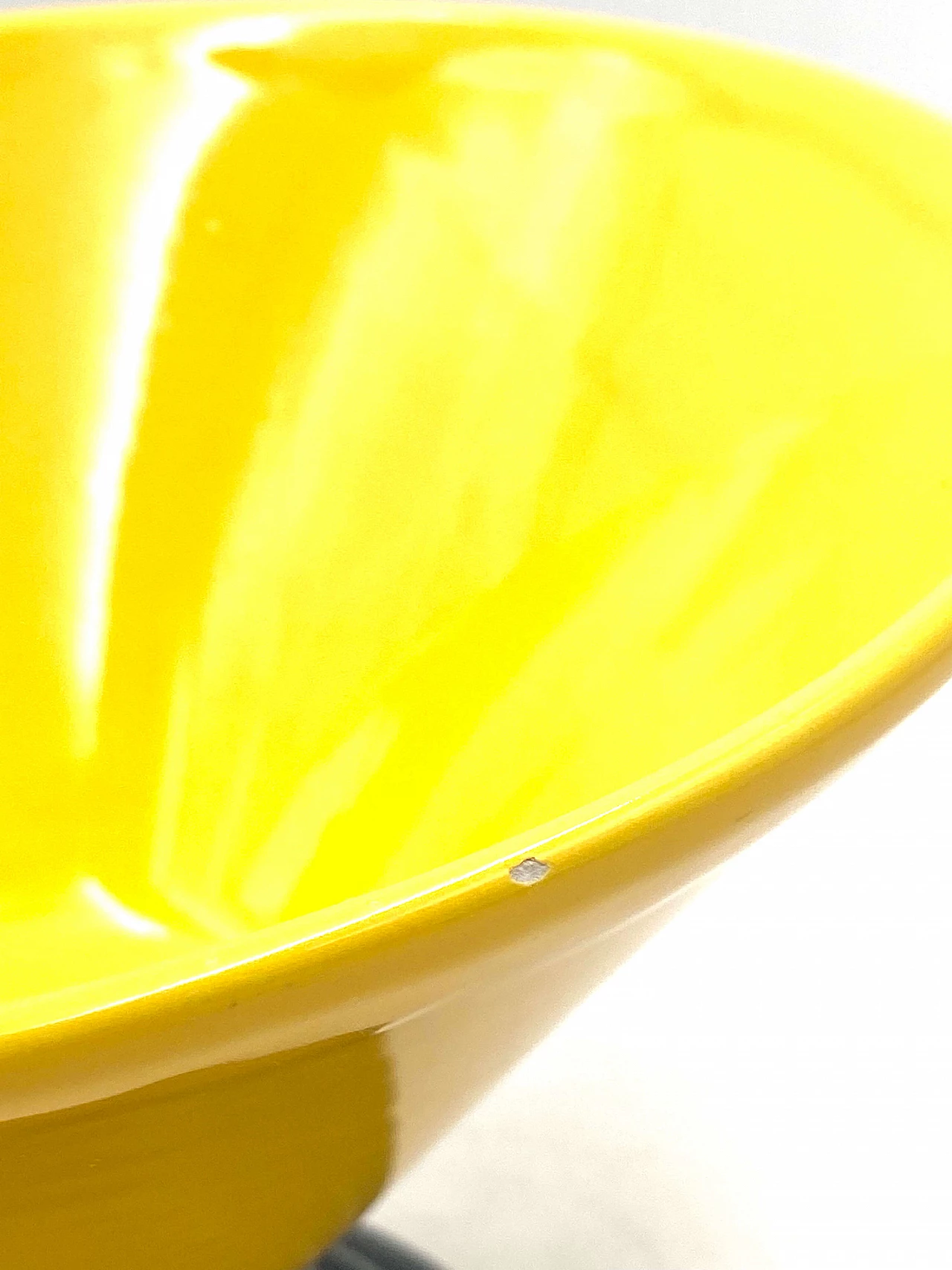 Postmodern yellow vase in Memphis style, 1980s 1380461