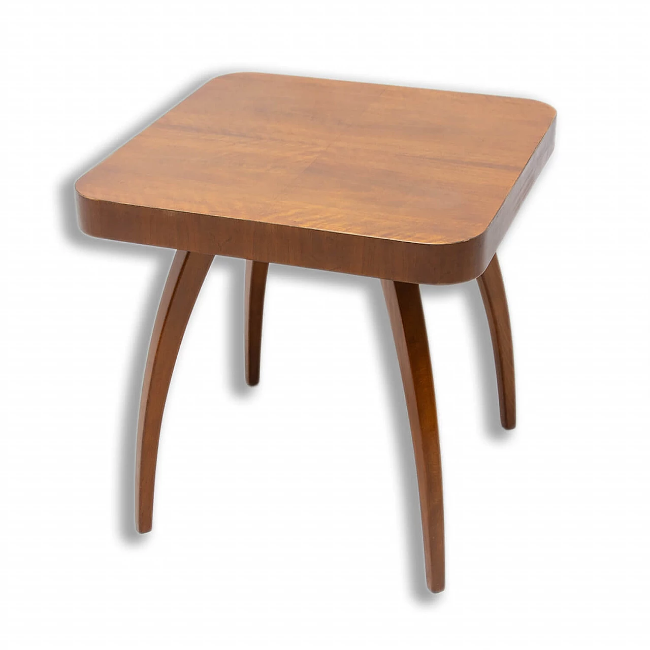 Spider table H-259 in walnut by Jindrich Halabala, 1950s 1380575