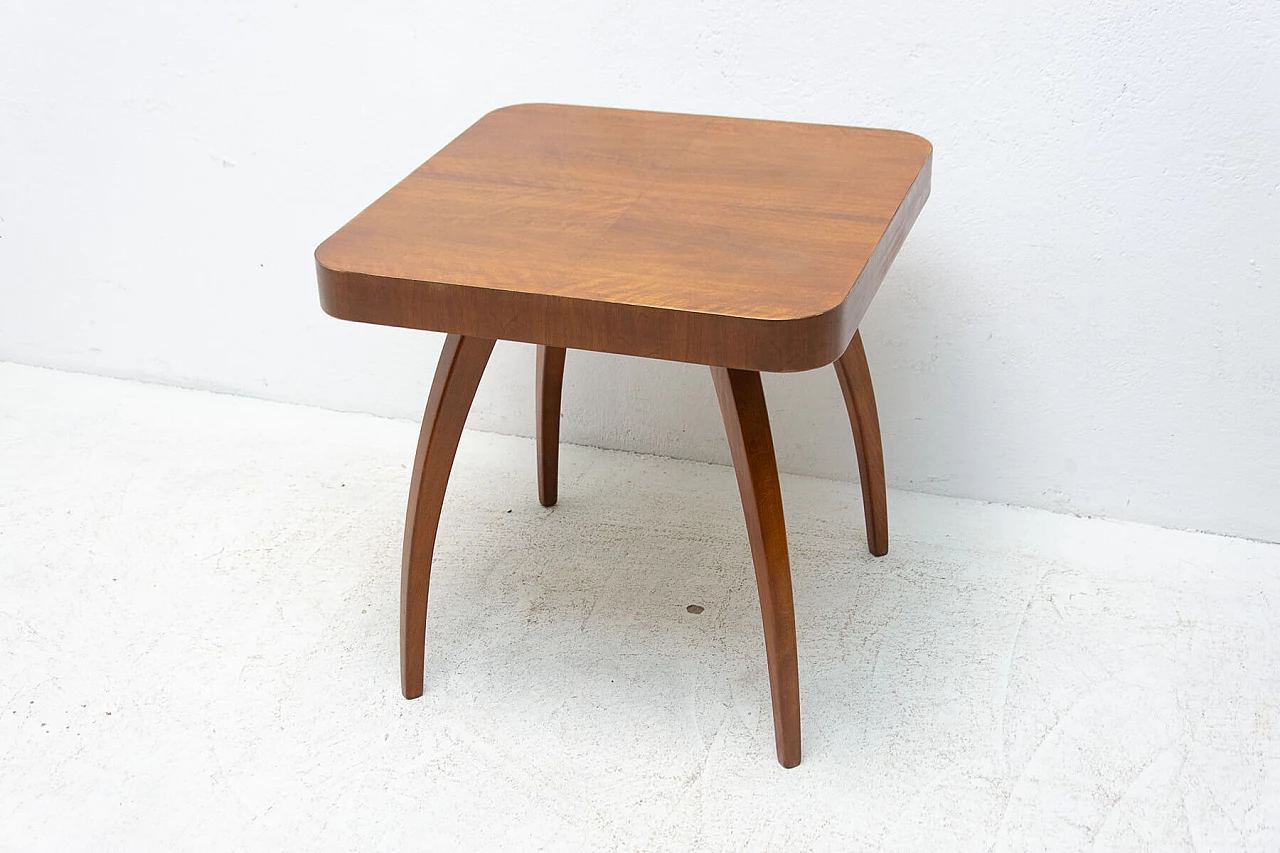 Spider table H-259 in walnut by Jindrich Halabala, 1950s 1380576