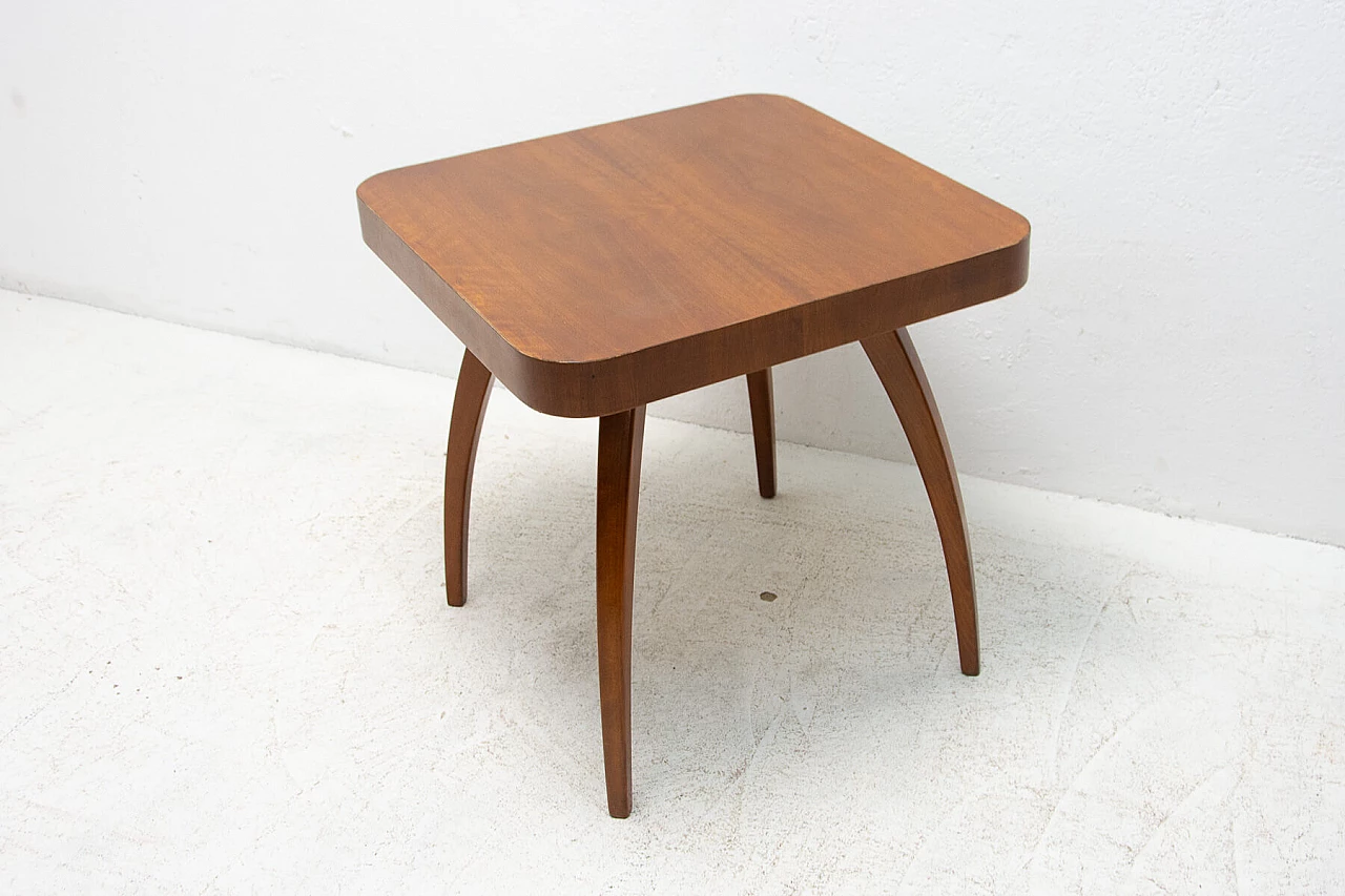 Spider table H-259 in walnut by Jindrich Halabala, 1950s 1380580