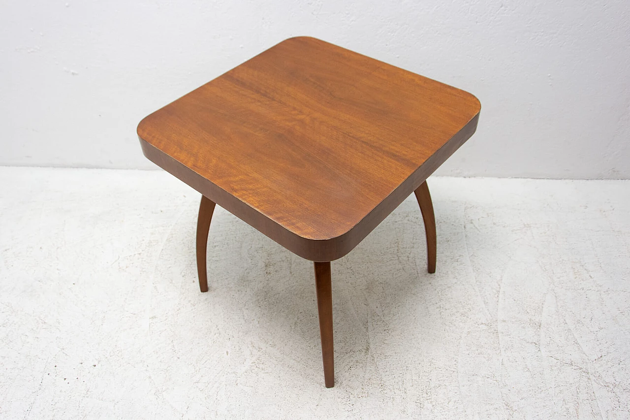 Spider table H-259 in walnut by Jindrich Halabala, 1950s 1380581