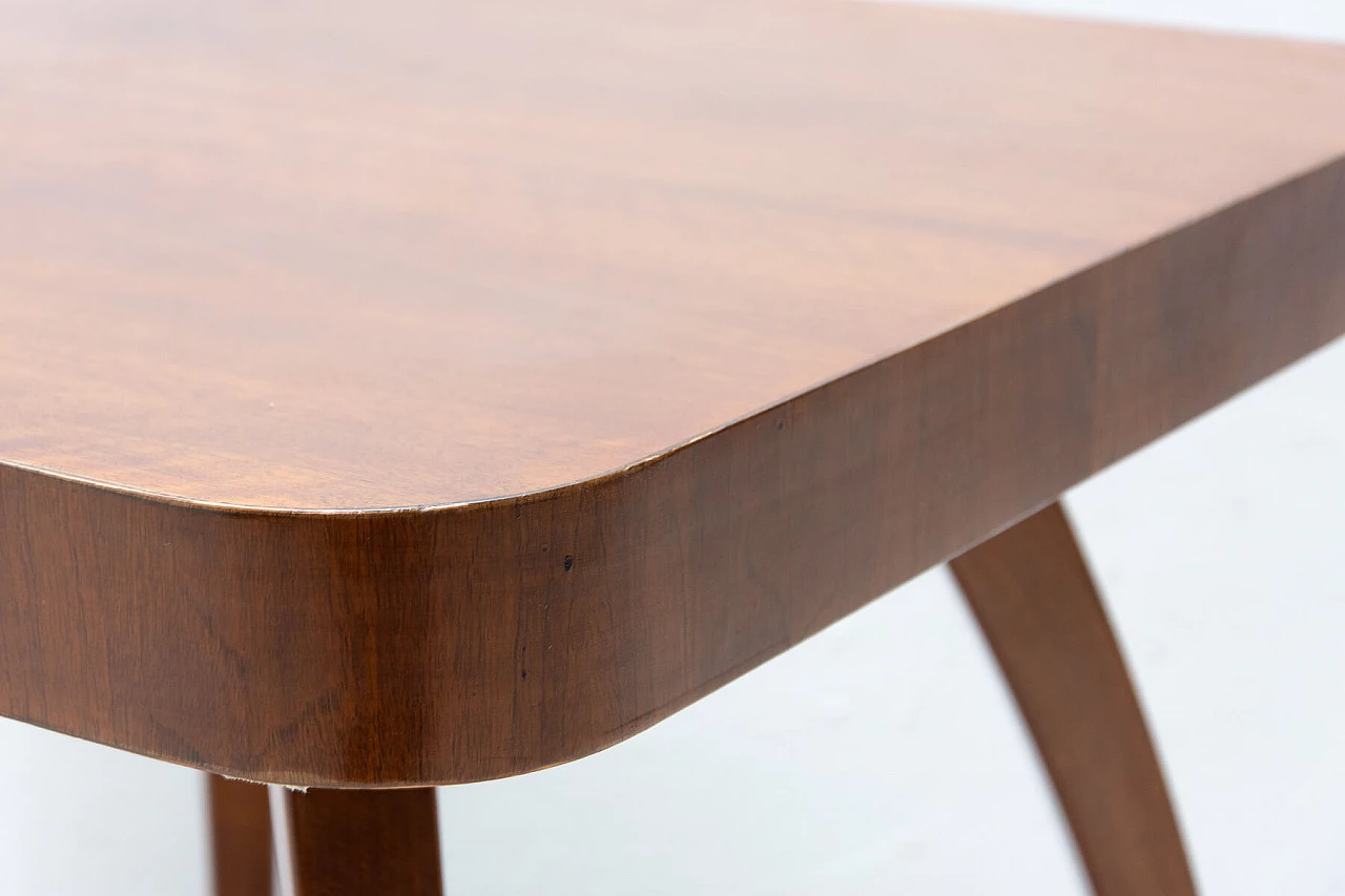 Spider table H-259 in walnut by Jindrich Halabala, 1950s 1380582