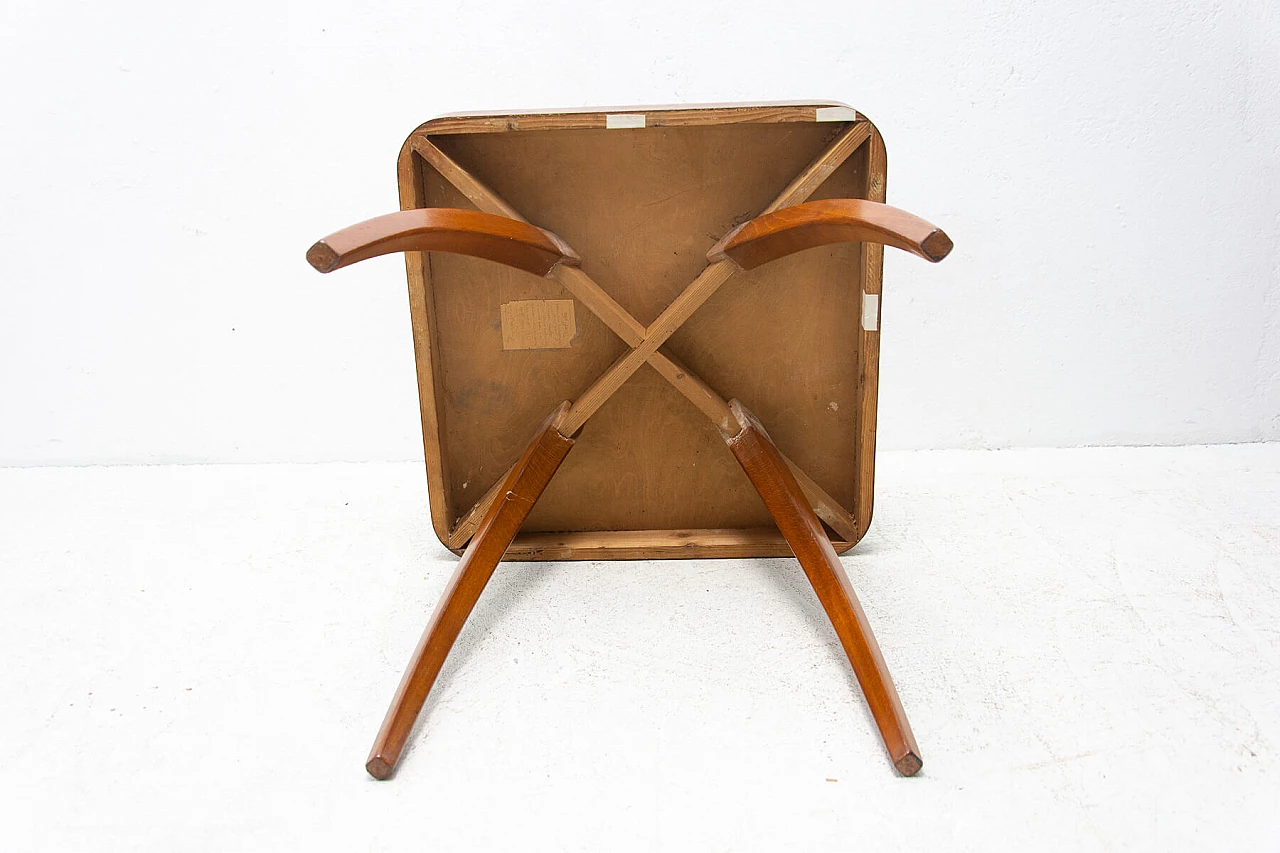 Spider table H-259 in walnut by Jindrich Halabala, 1950s 1380586