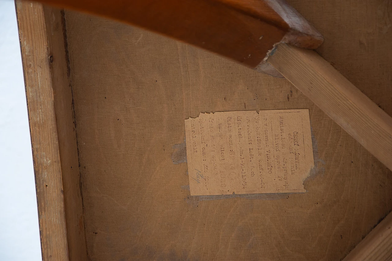 Spider table H-259 in walnut by Jindrich Halabala, 1950s 1380587