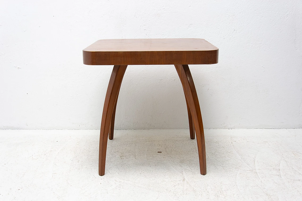 Spider table H-259 in walnut by Jindrich Halabala, 1950s 1380588