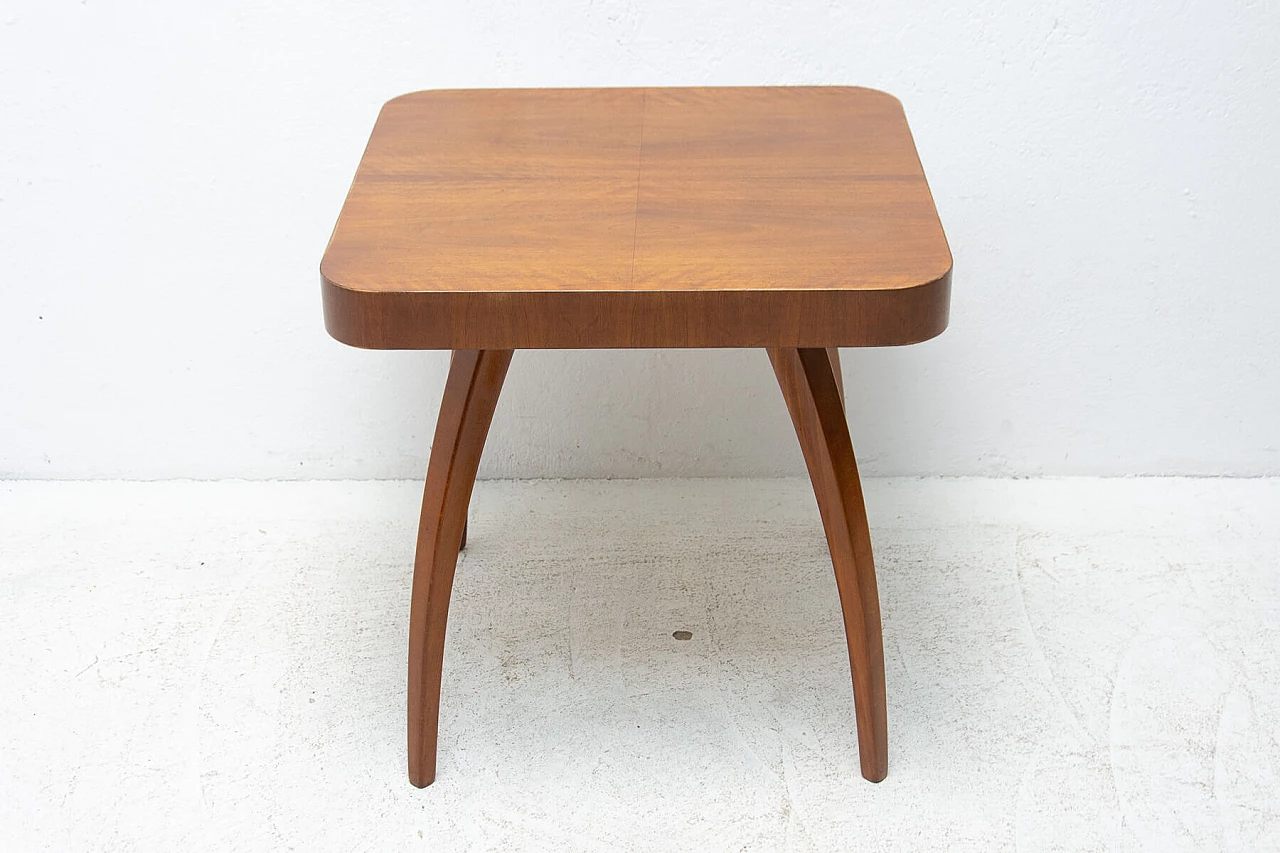 Spider table H-259 in walnut by Jindrich Halabala, 1950s 1380589