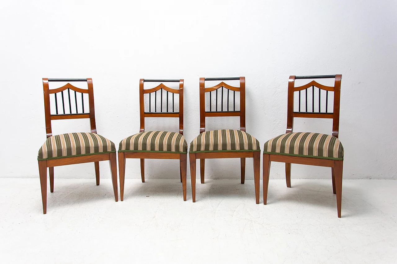 4 Austrian Biedermeier dining chairs, mid-19th century 1380662