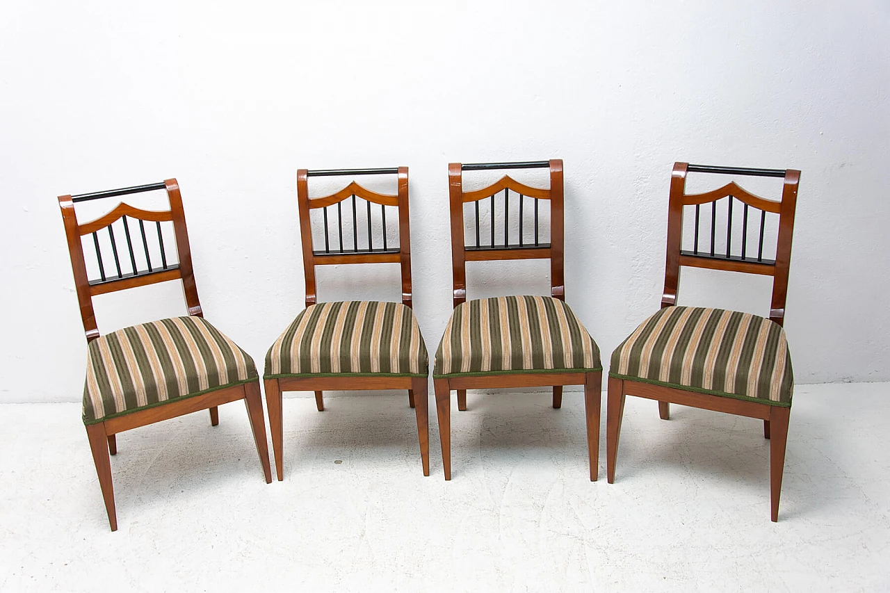 4 Austrian Biedermeier dining chairs, mid-19th century 1380663
