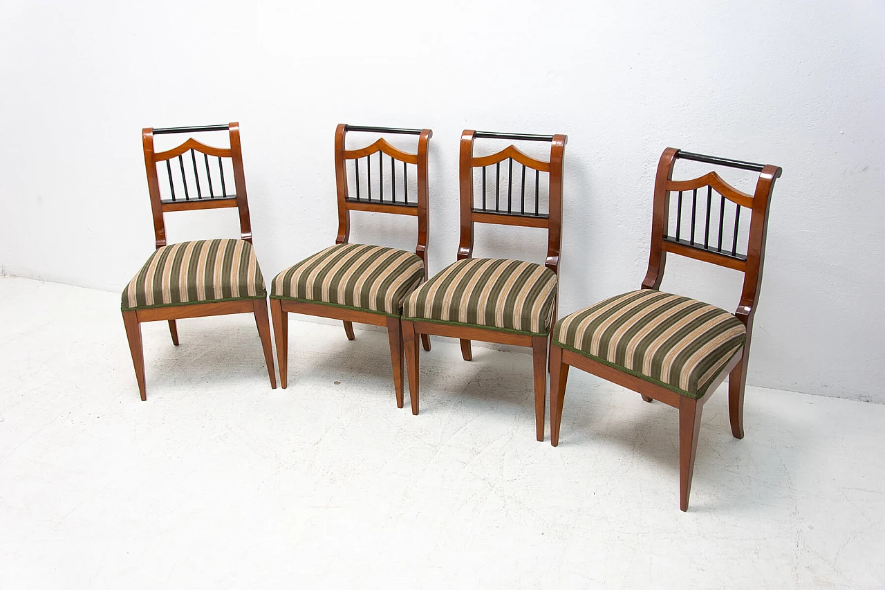 4 Austrian Biedermeier dining chairs, mid-19th century 1380664