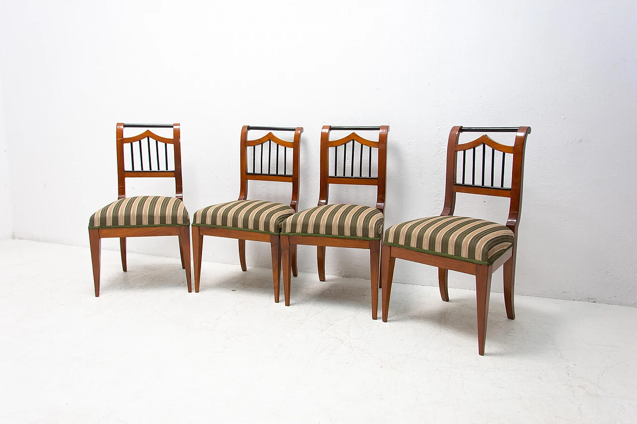 4 Austrian Biedermeier dining chairs, mid-19th century 1380665