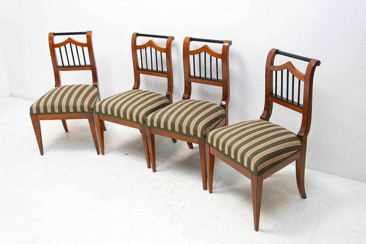 4 Austrian Biedermeier dining chairs, mid-19th century 1380666