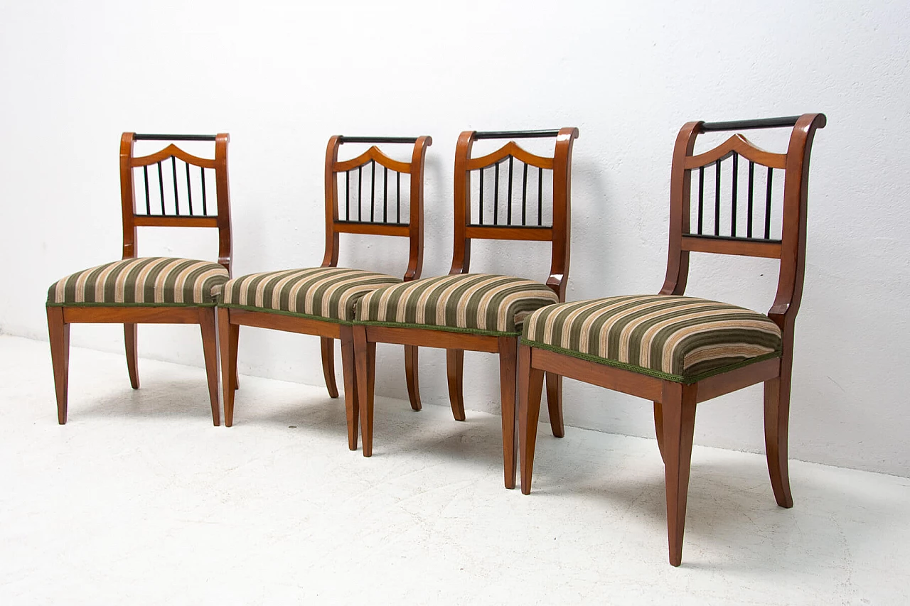 4 Austrian Biedermeier dining chairs, mid-19th century 1380667