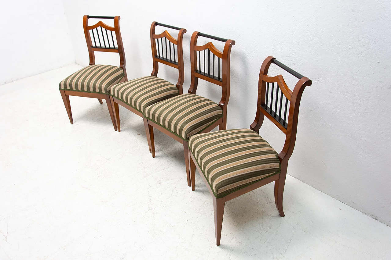 4 Austrian Biedermeier dining chairs, mid-19th century 1380668