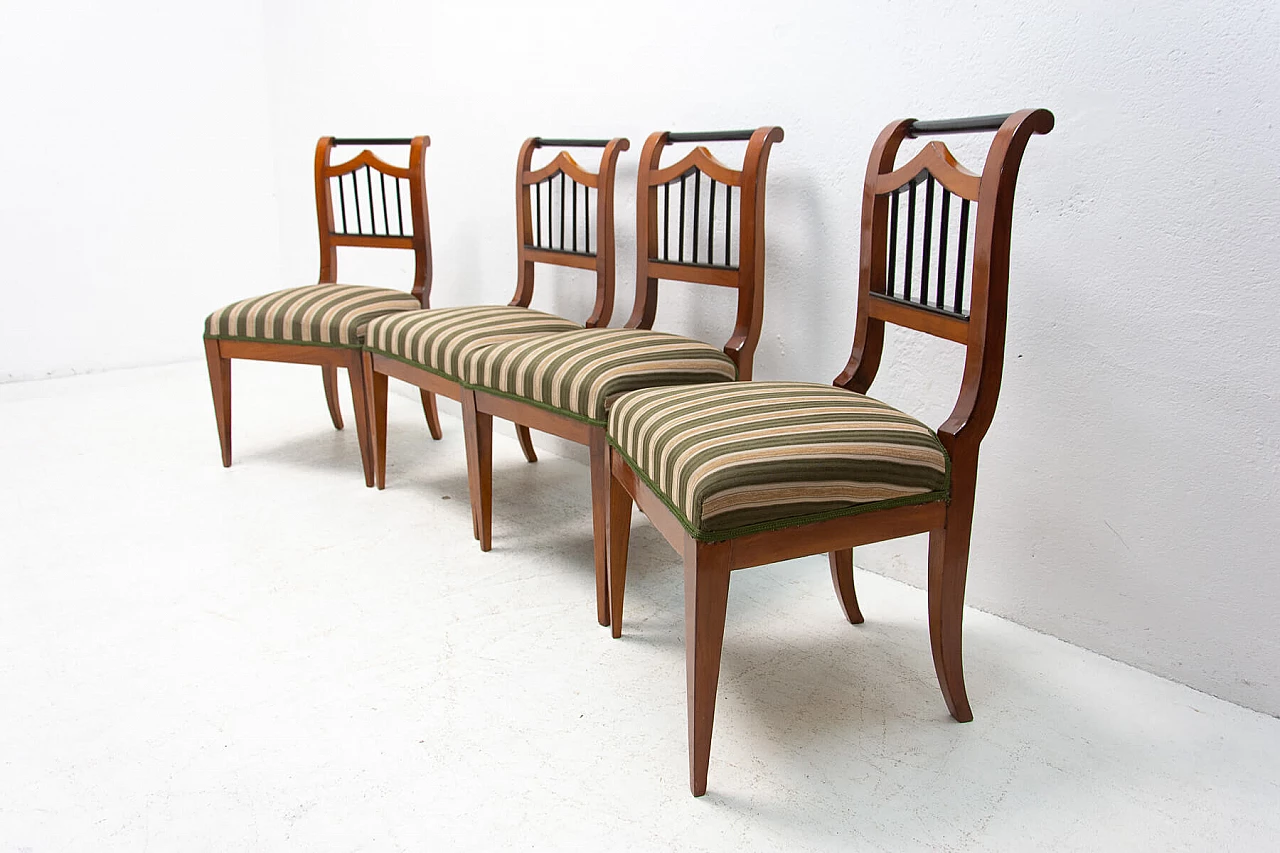 4 Austrian Biedermeier dining chairs, mid-19th century 1380669