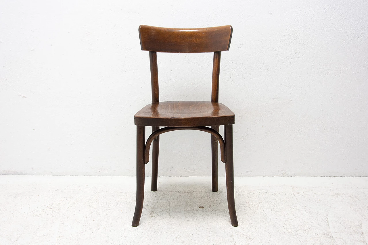Sedia da bistrot in noce di Thonet, anni '20 1380741