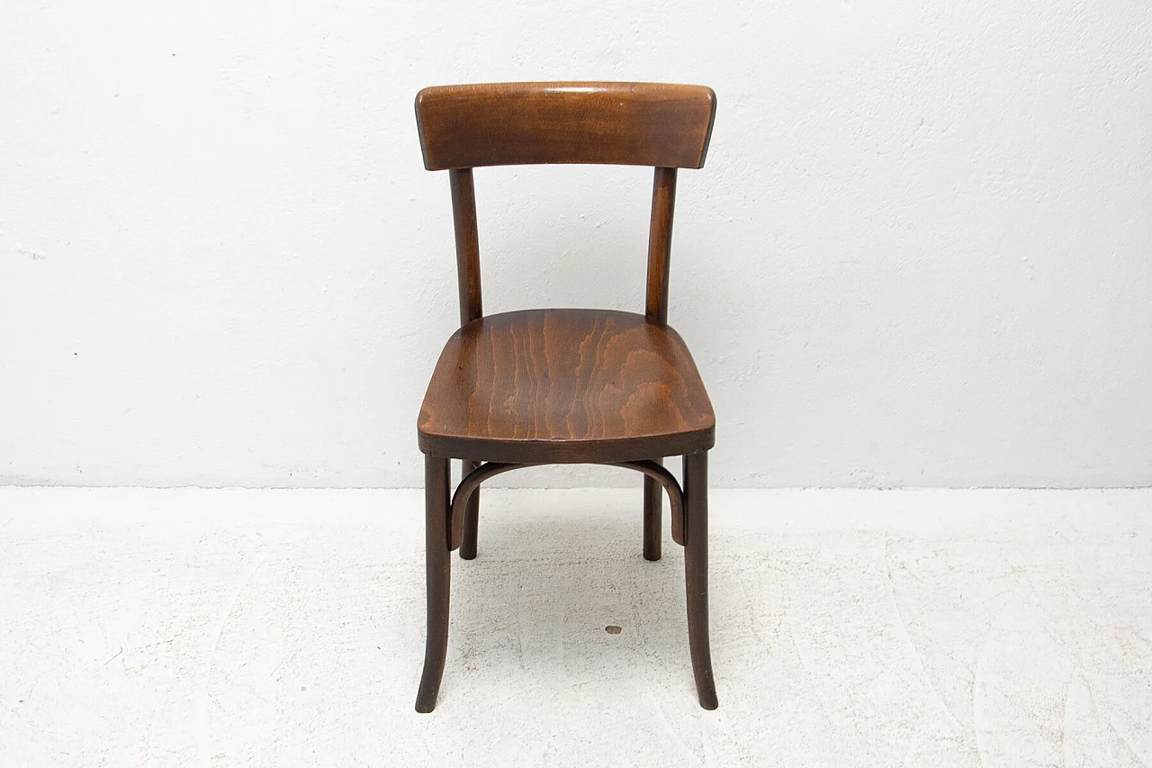 Sedia da bistrot in noce di Thonet, anni '20 1380742