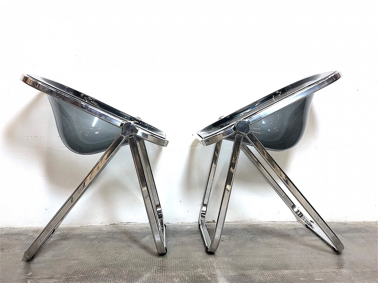 Pair of Plona armchairs by Giancarlo Piretti for Anonima Castelli, 1970s 1380789