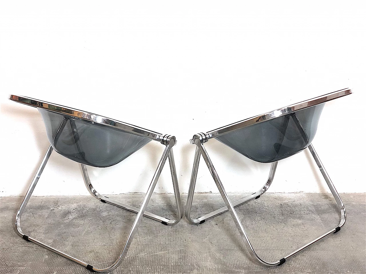 Pair of Plona armchairs by Giancarlo Piretti for Anonima Castelli, 1970s 1380793
