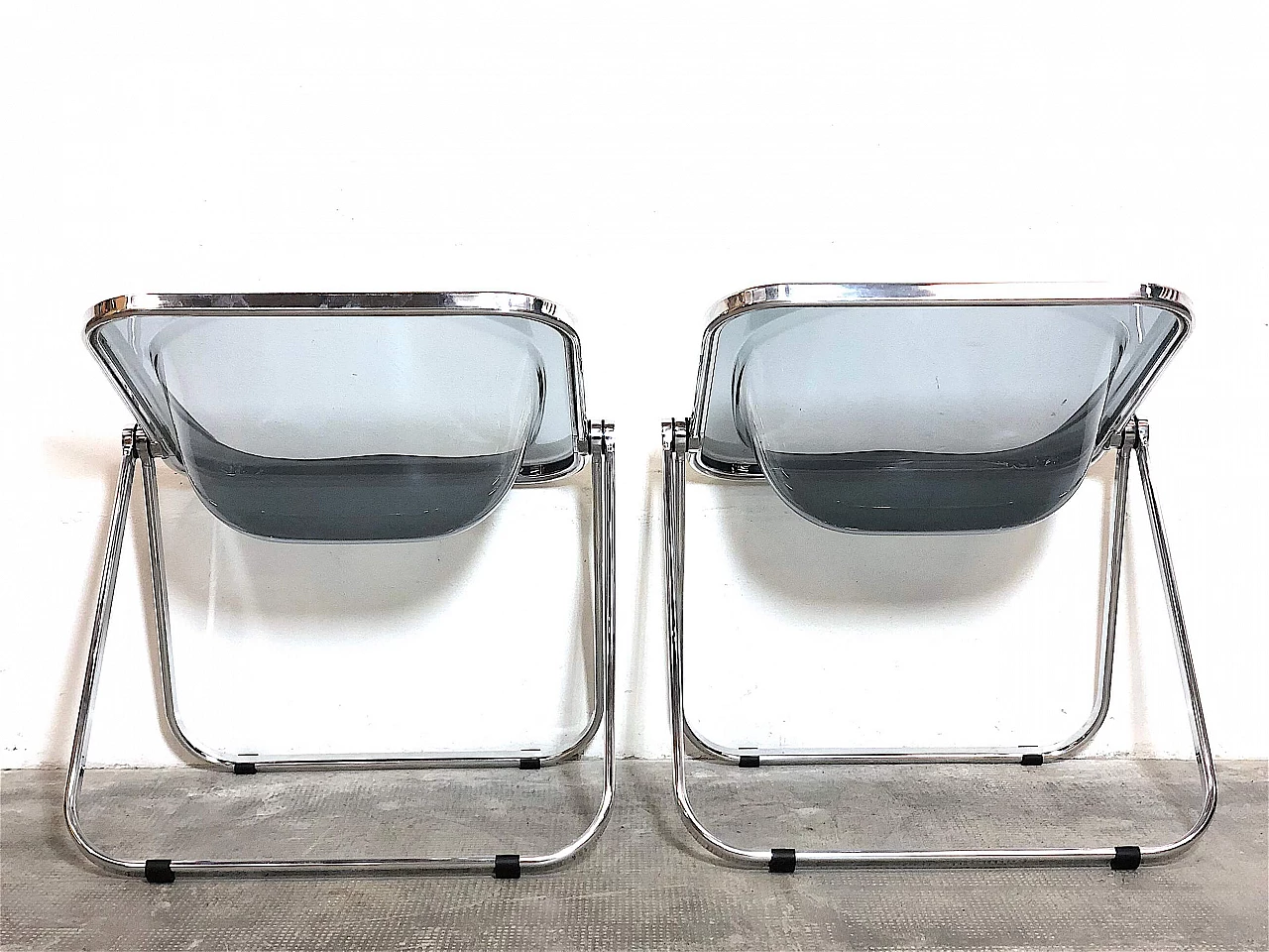Pair of Plona armchairs by Giancarlo Piretti for Anonima Castelli, 1970s 1380795