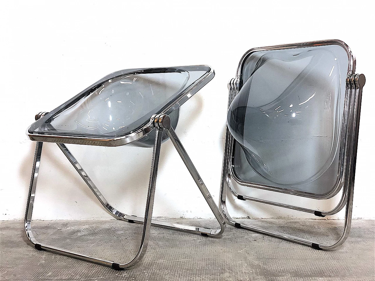 Pair of Plona armchairs by Giancarlo Piretti for Anonima Castelli, 1970s 1380807