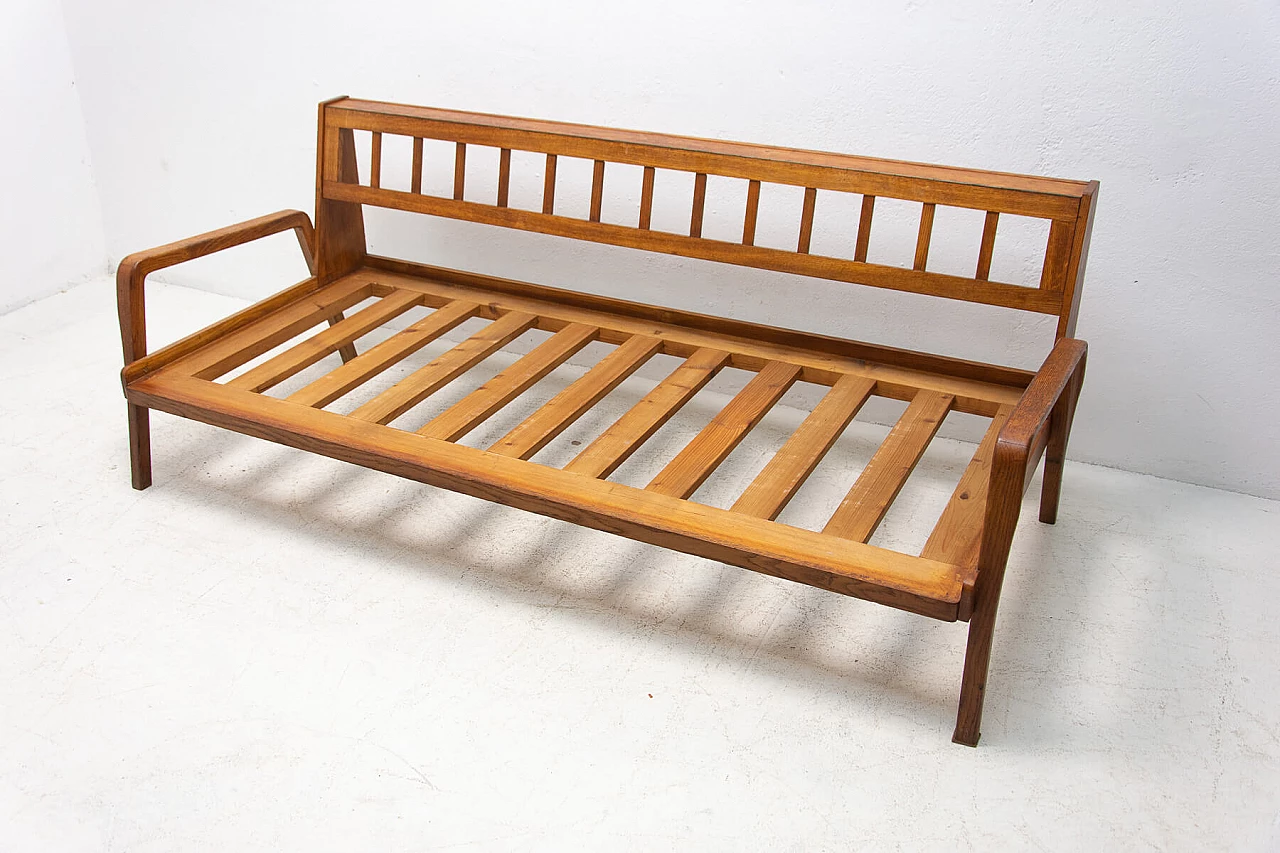 Folding sofa with beech frame, 1960s 1380809