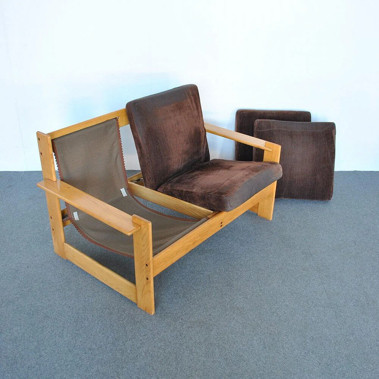 Two-seater sofa by Tobia & Afra Scarpa for Molteni, 1970s 1380950