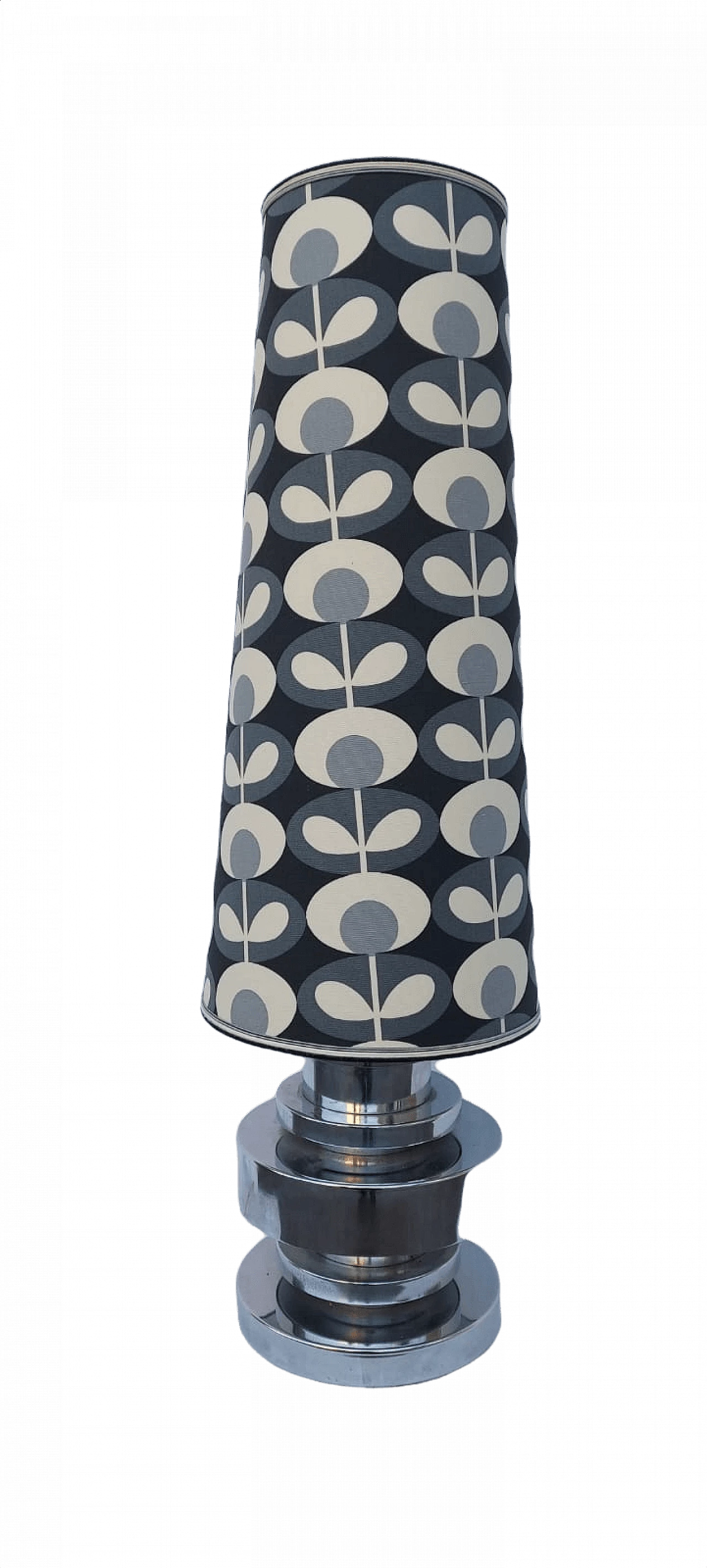 Lampada in acciaio con paralume, anni '60 1381164