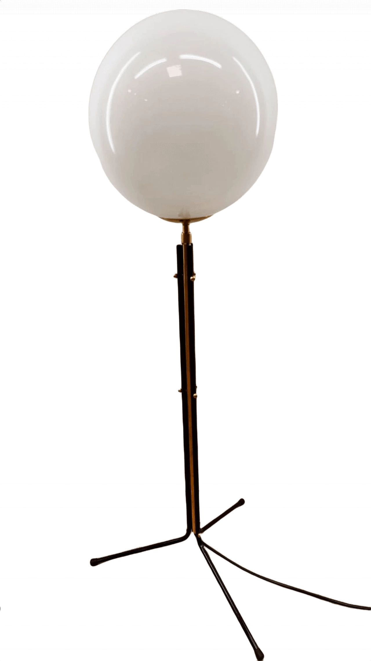 White sphere floor lamp, 1960s 1381181