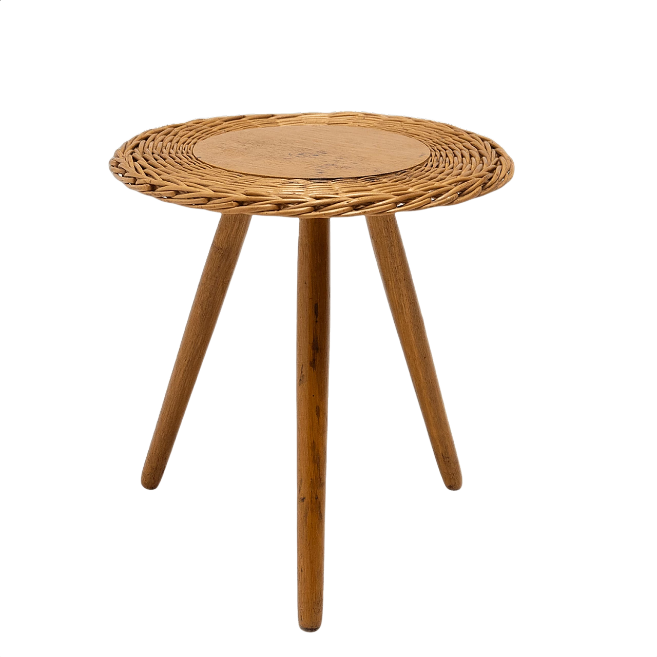 Sgabello in vimini di Jan Kalous per Úluv, anni '60 1381442