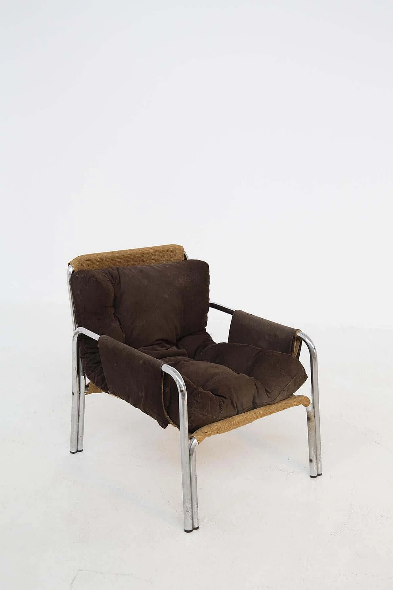 Velvet armchair by Gae Aulenti, 1960s 1381462