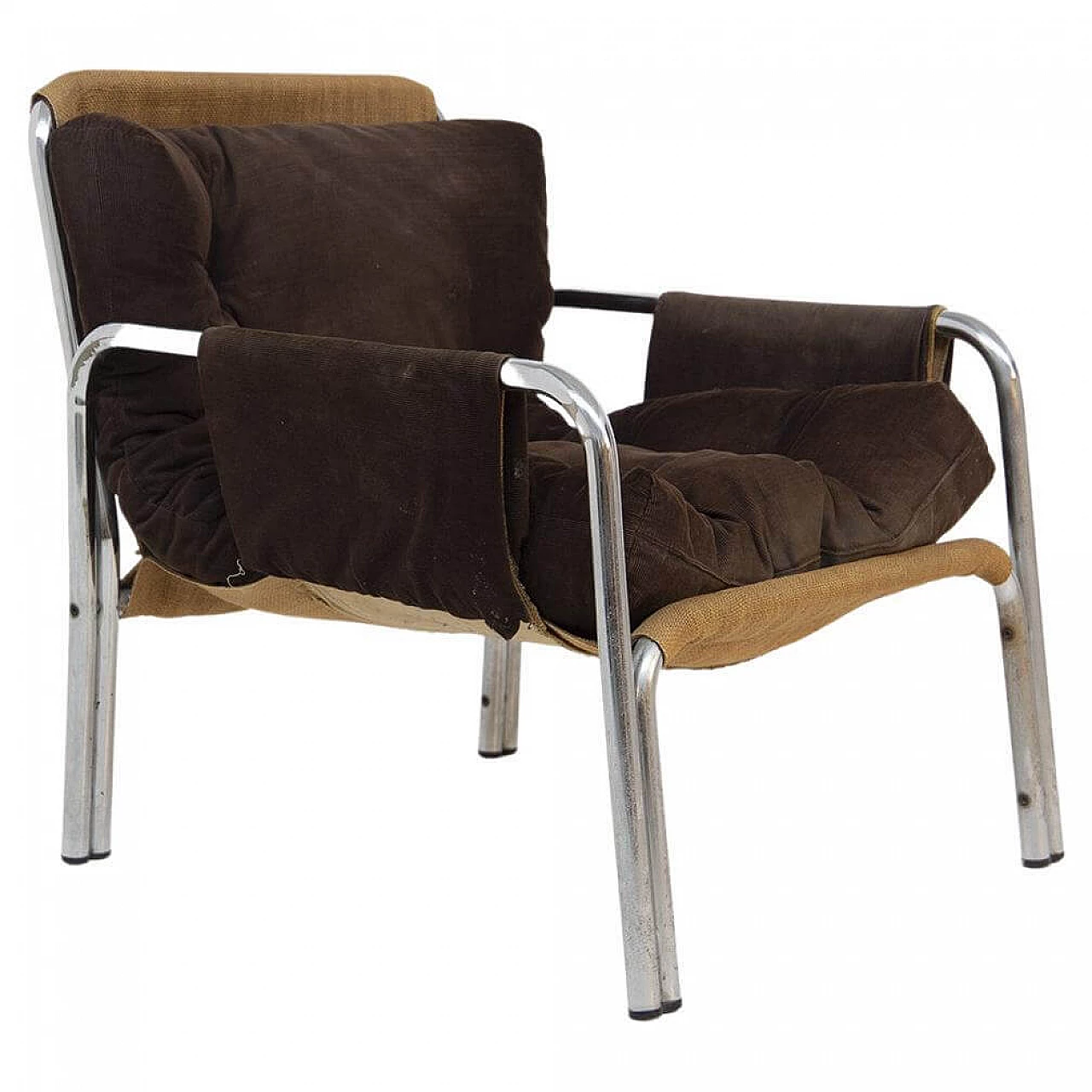 Velvet armchair by Gae Aulenti, 1960s 1381467