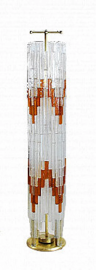 Murano glass floor lamp by Albano Poli for Poliarte, 1960s