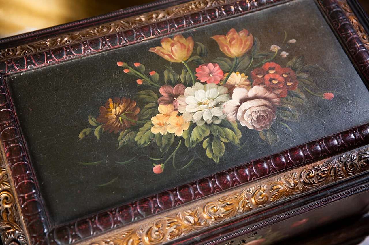 Hand-painted East European trunk, 1960s 1381684