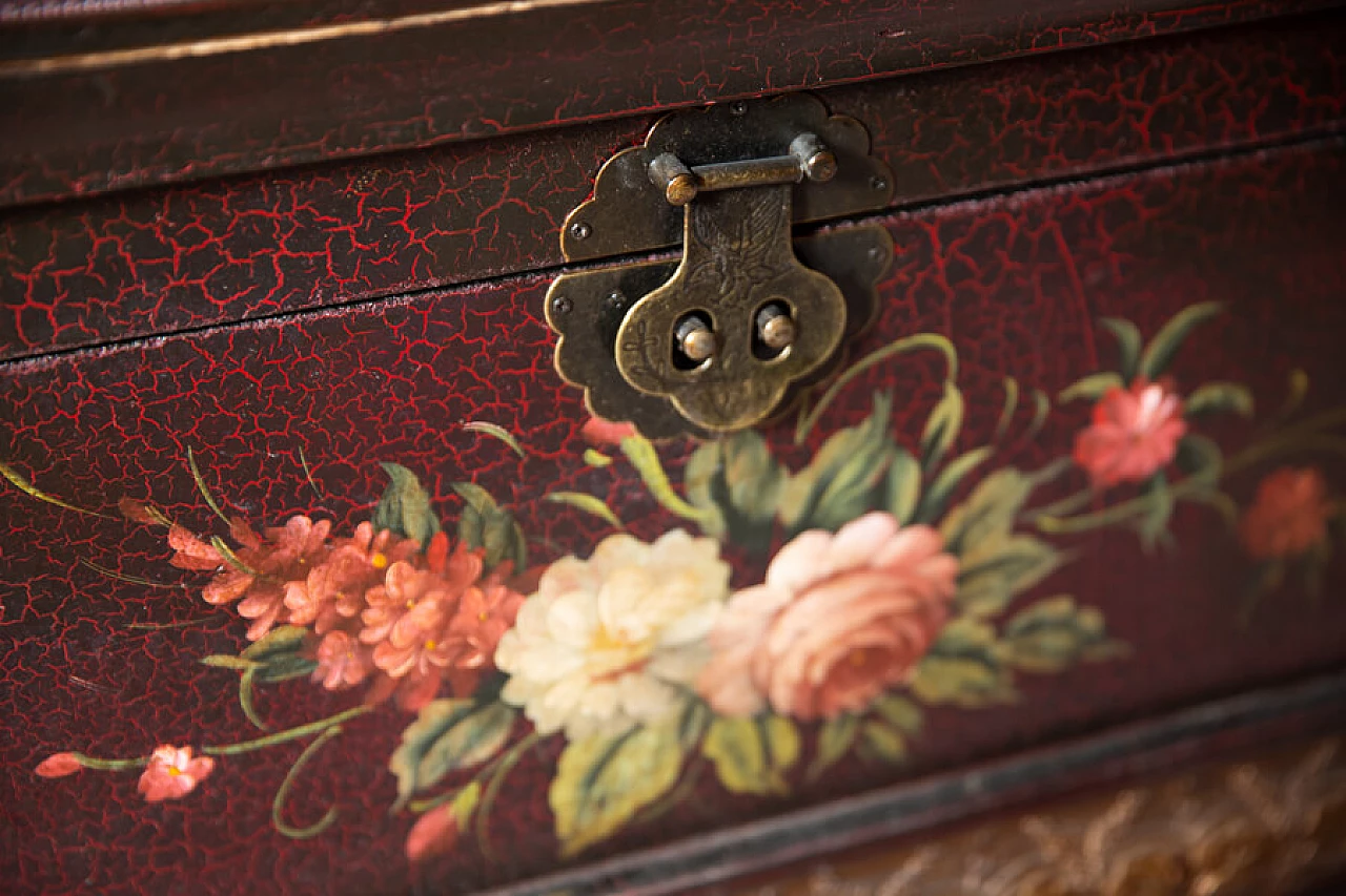 Hand-painted East European trunk, 1960s 1381686