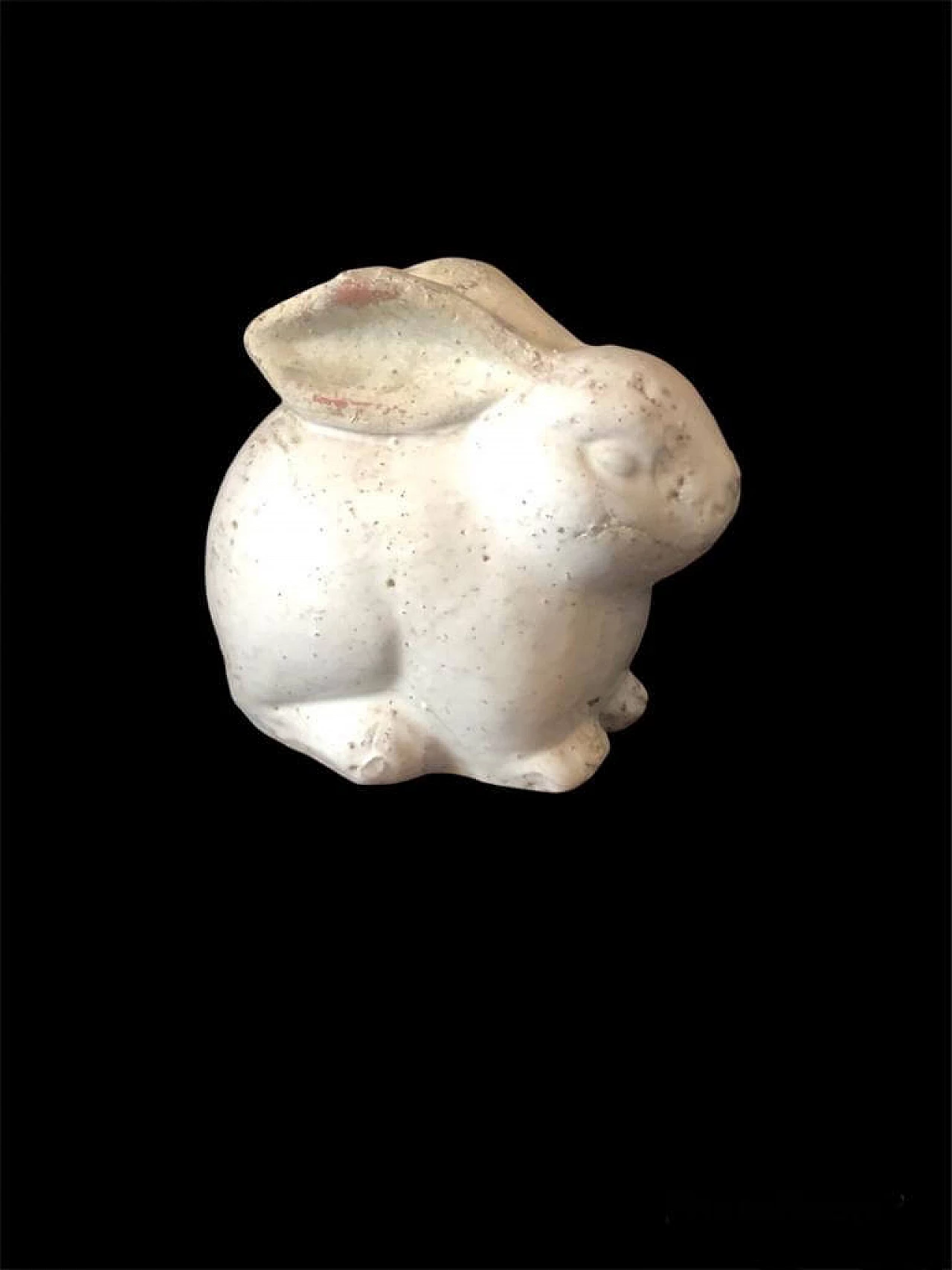 Coniglietto in terracotta smaltata bianca, anni '40 1381918