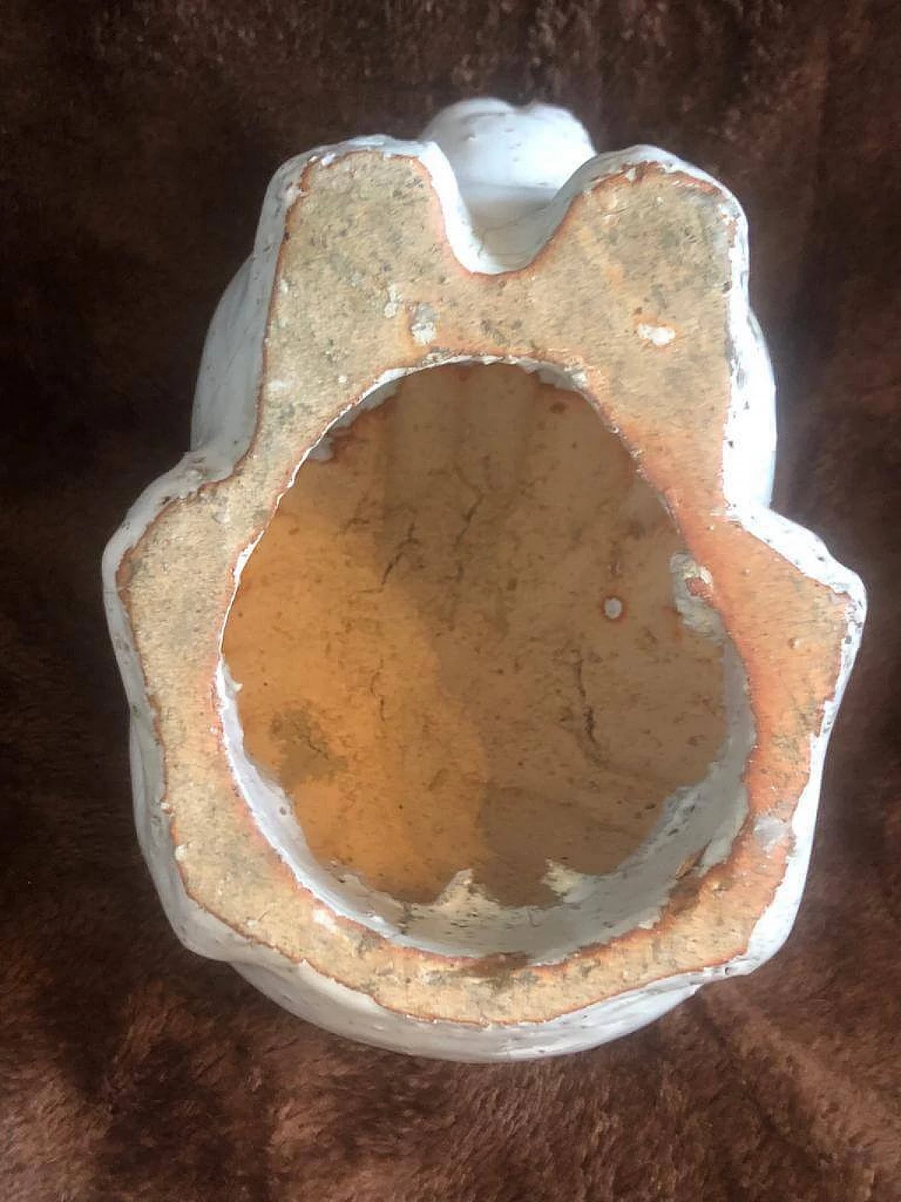 Coniglietto in terracotta smaltata bianca, anni '40 1381919