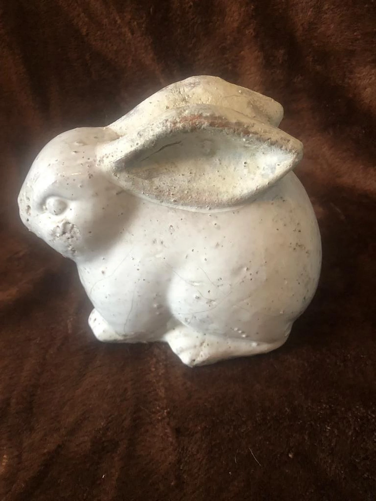 Coniglietto in terracotta smaltata bianca, anni '40 1381921