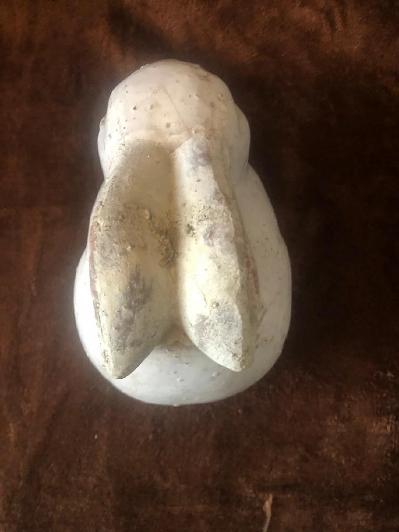 Coniglietto in terracotta smaltata bianca, anni '40 1381925