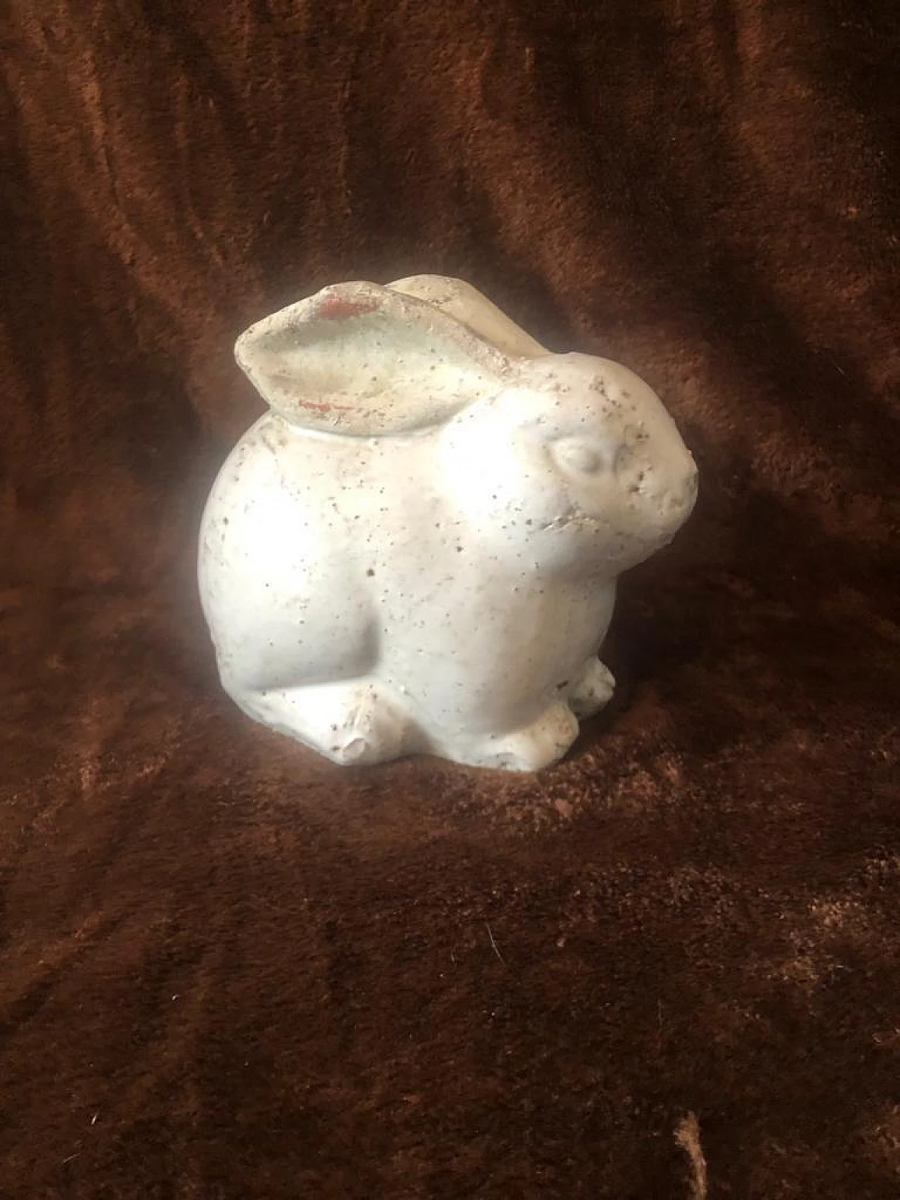 Coniglietto in terracotta smaltata bianca, anni '40 1381930