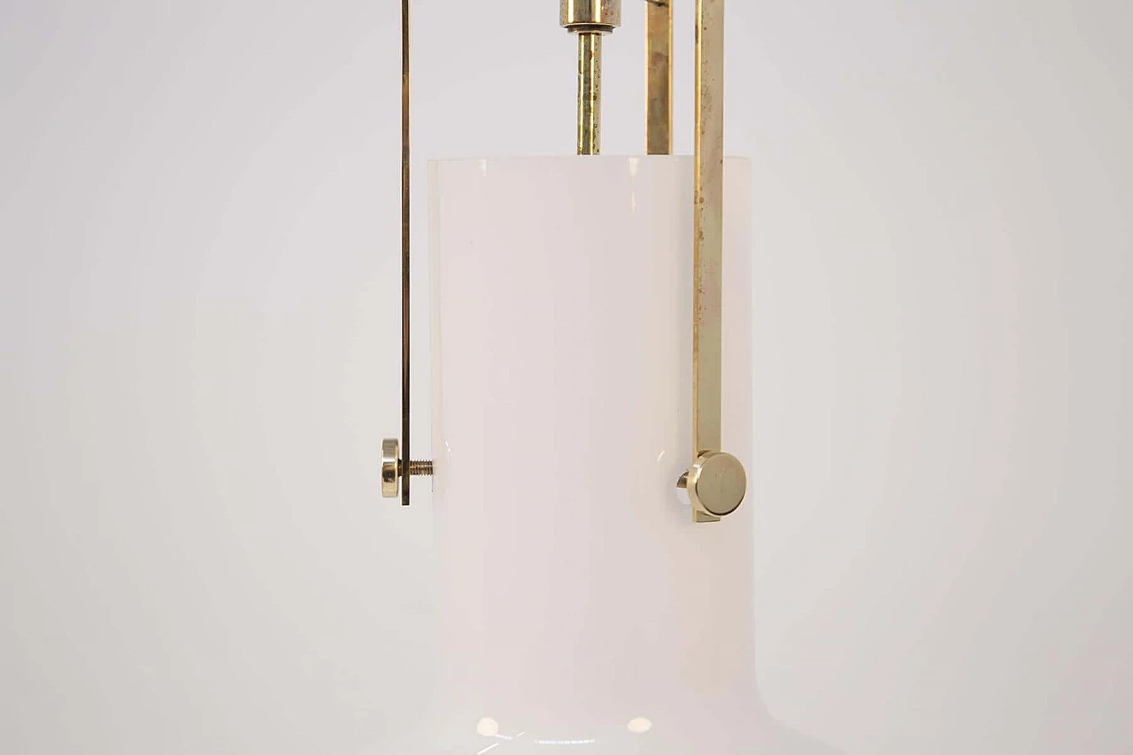 Ignazio Gardella pendant lamp for Azucena in brass and glass, 1960 1382188