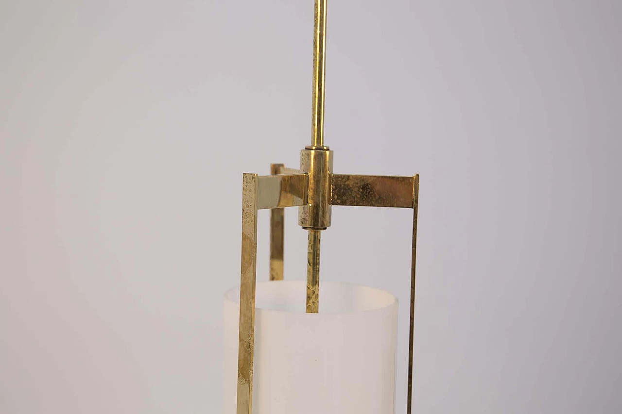 Ignazio Gardella pendant lamp for Azucena in brass and glass, 1960 1382189