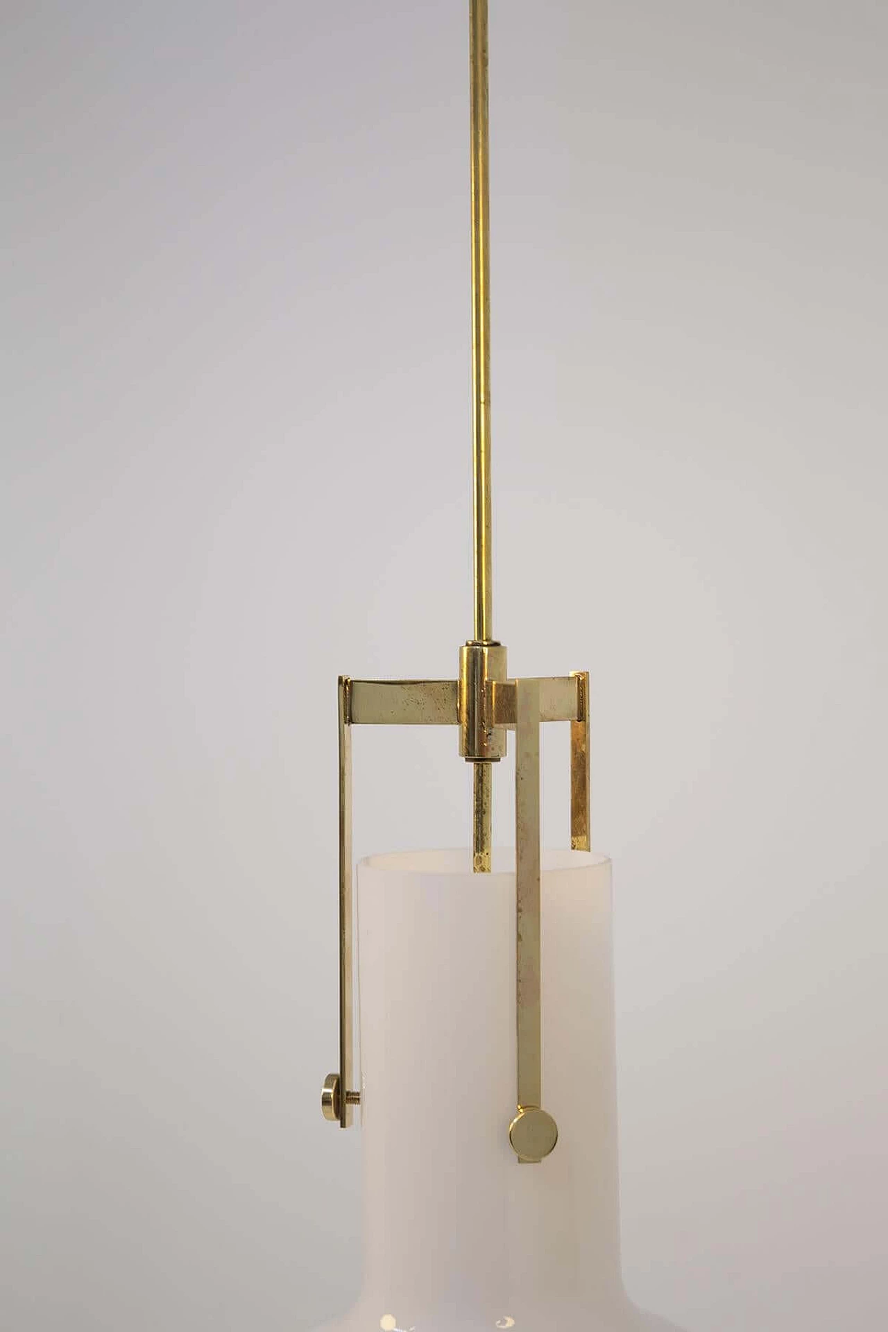 Ignazio Gardella pendant lamp for Azucena in brass and glass, 1960 1382192