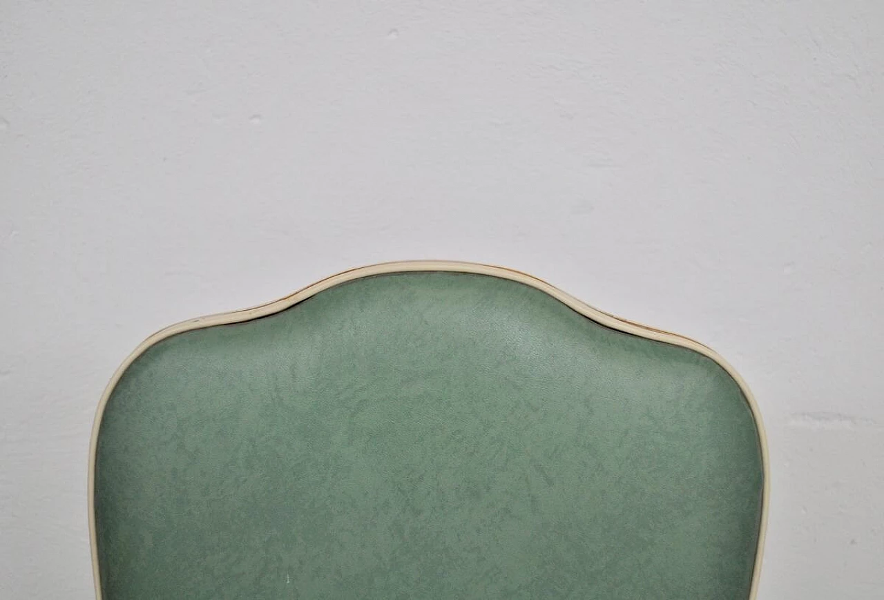 Coppia di sedie con consolle e appendiabiti in legno, tessuto e ferro di Umberto Mascagni, anni '60 1382424
