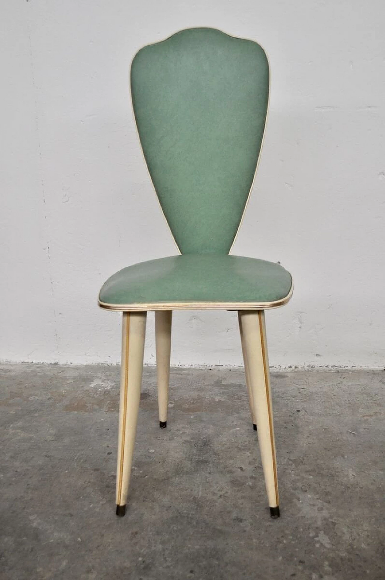 Coppia di sedie con consolle e appendiabiti in legno, tessuto e ferro di Umberto Mascagni, anni '60 1382427