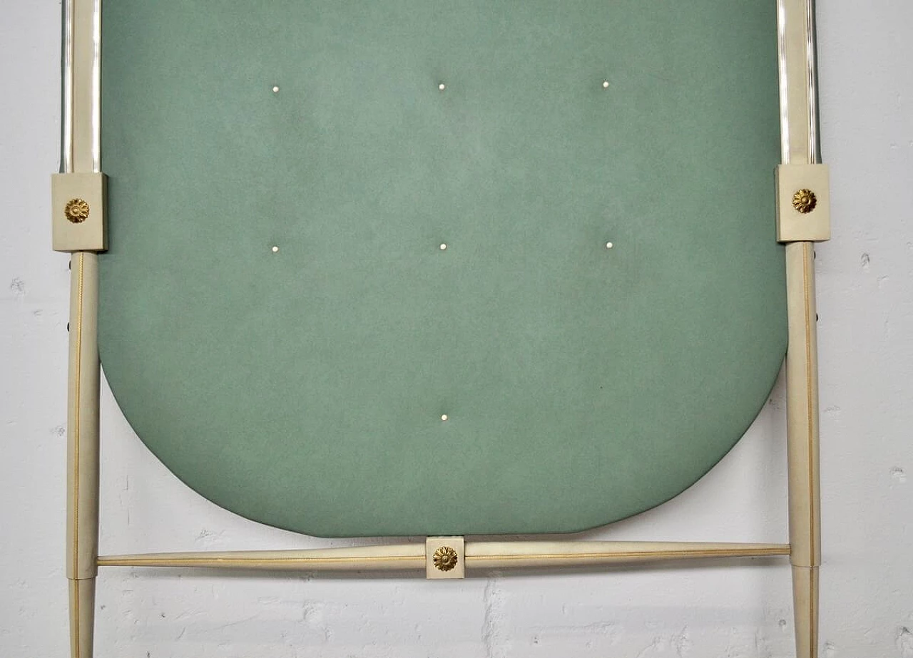 Coppia di sedie con consolle e appendiabiti in legno, tessuto e ferro di Umberto Mascagni, anni '60 1382438
