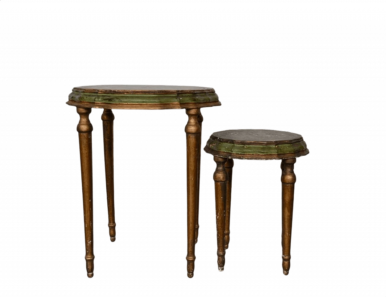 Pair of coffee tables in hand-lacquered wood, 70s 1382553