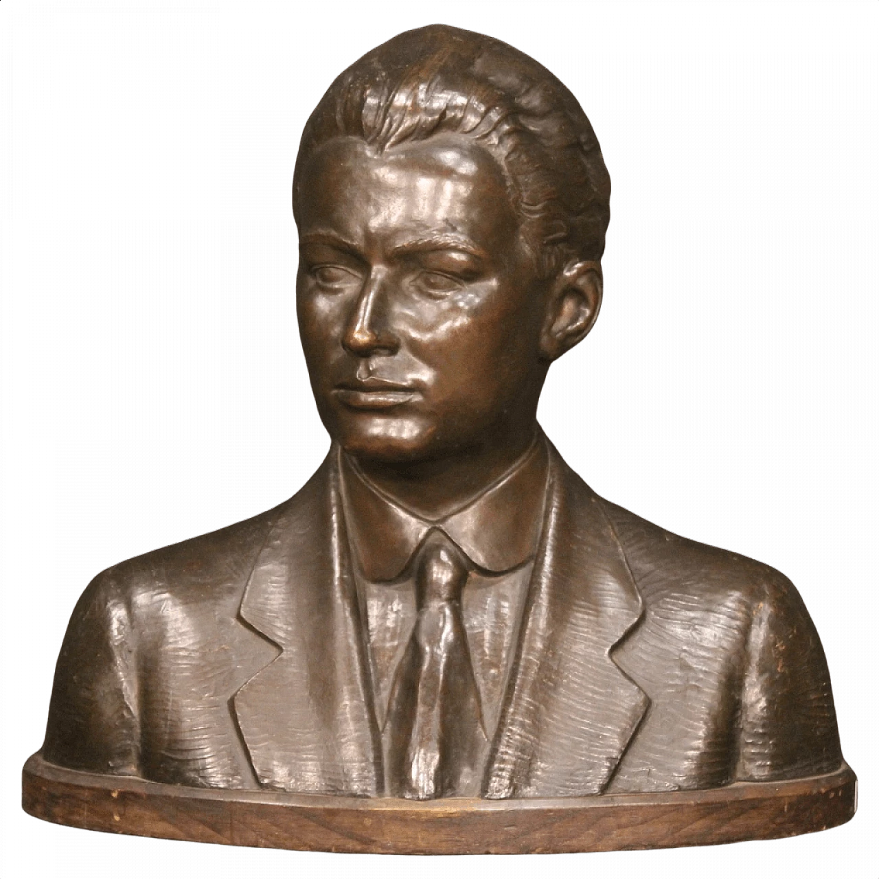 Bust of a gentleman, American bronze sculpture, 1930s 1382743